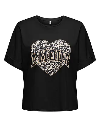 ONLY | T-Shirt ONLLUCY | schwarz